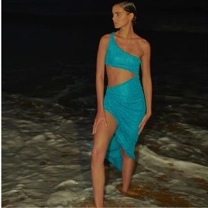 Sexy! NWT BAOBAB Dunas De Taroa Zadeh Asymmetric Jersey Cut-Out Dress